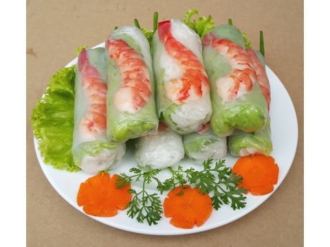 Bánh tráng cuốn chả