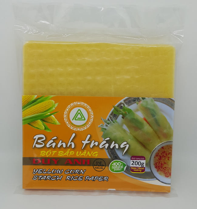Bánh tráng bột bắp vàng